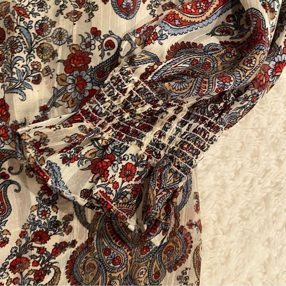 H&m paisley print sheer top - Picture 4 of 6